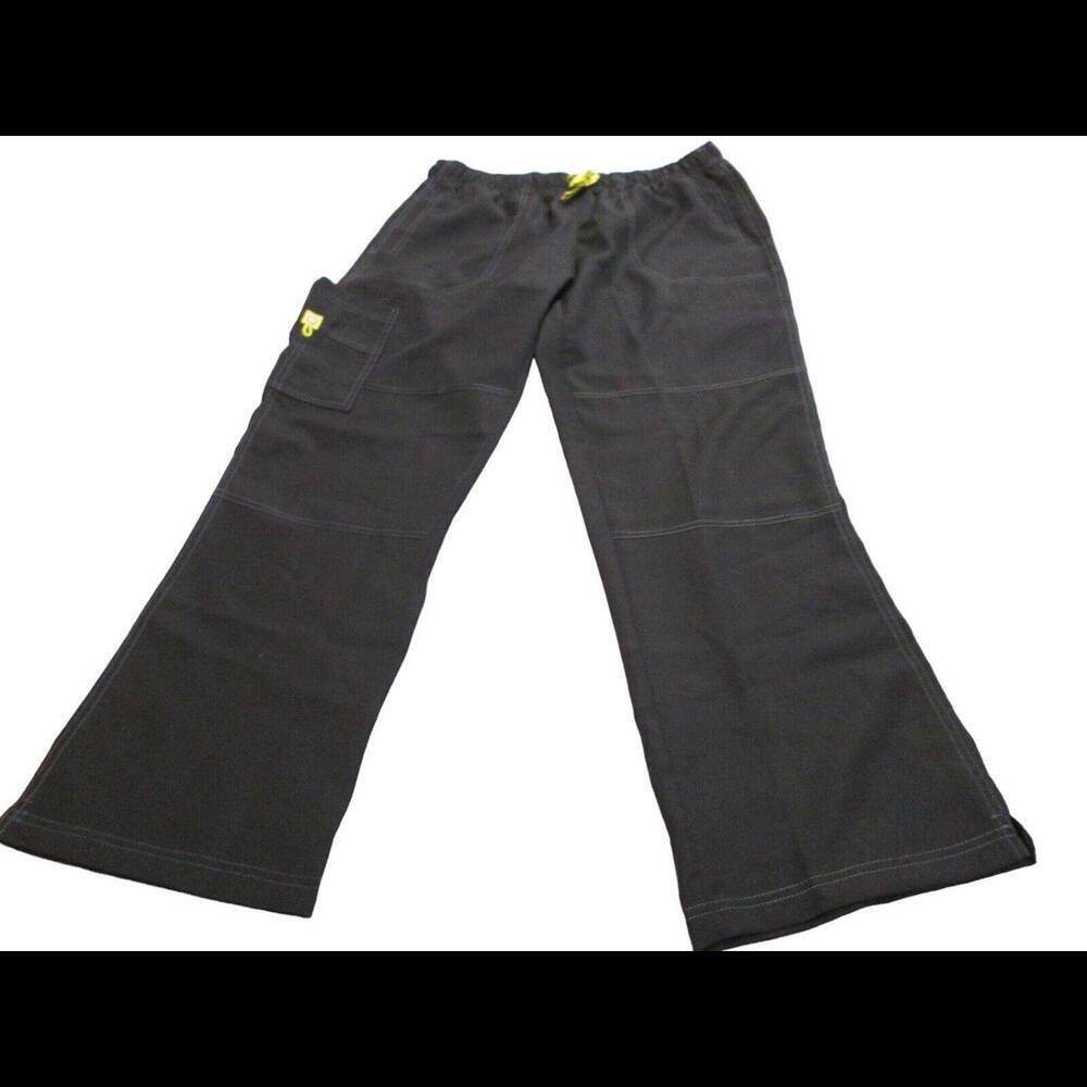 Wonder Wink Womens Petites Uniform Black Scrub Pants Nurse Work Wear Size LP​​